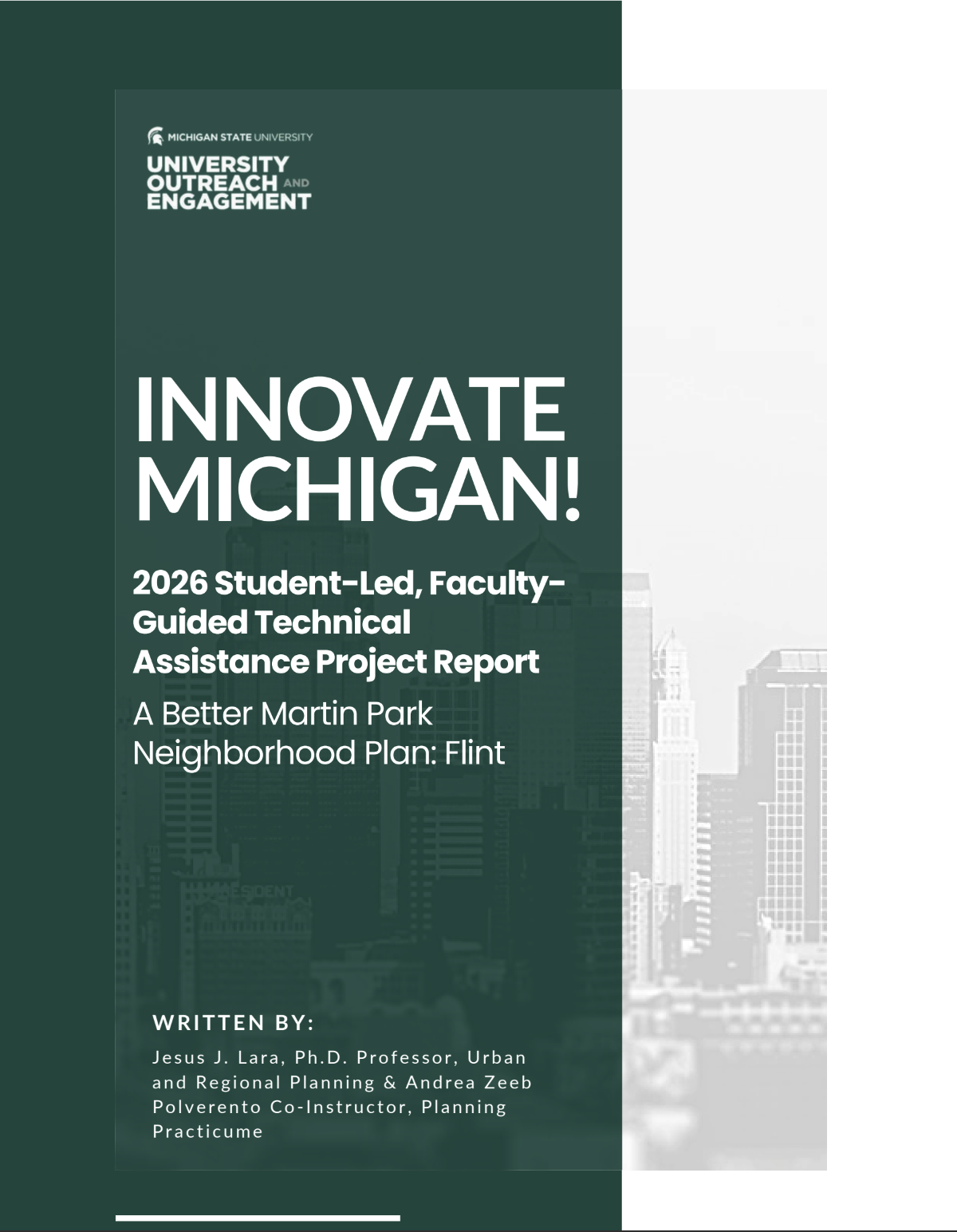 Report for [MSU] A Better Martin Park Neighborhood Plan: Flint